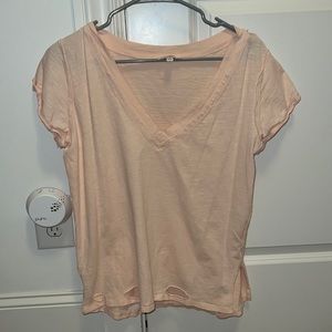 Peach Umgee V neck top